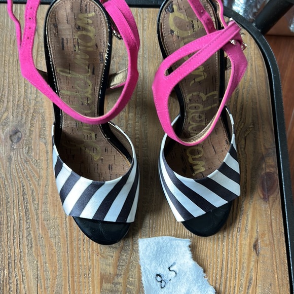 Sam Edelman Odetta black and white striped heels - Picture 10 of 10